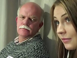 Age-old Young Porn Teen Gangbang by Grandpas pussy bonking fingering gagging
