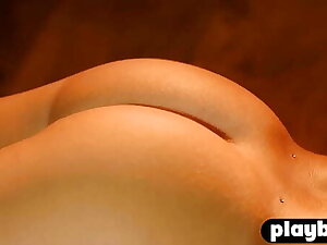 Hot blonde exposes huge natural boobs coupled with sweet ass