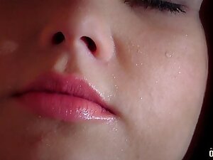 Amazing Beautiful Teen is Fucking an Superannuated Man close to The Sauna