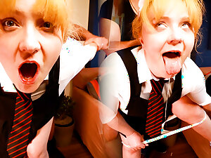 Impudent Schoolgirl’s Cunt + Butt Destroyed – Shannon Heels