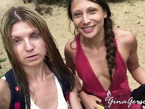 Gina Gerson and Talia Mint enjoy morose vacation time