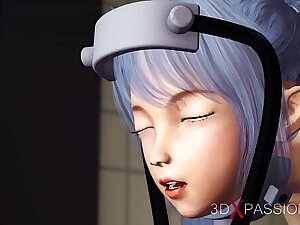 3dxpassion.com. Fucking machine 18 year old japanese schoolgirl gets fucked hard in the kitchen
