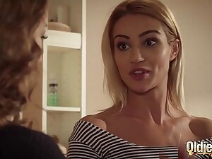 Best old young threesome for horny old man that wants to lose one's heart to young teens